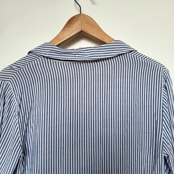 Zara Striped Button-Down Pocket Shirt Blouse - Picture 9 of 13